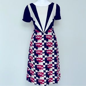 PRADA Multicolored Printed A-Line Dress